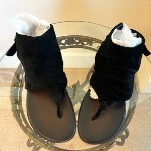 MIA Danni Suede Thong Sandal - Black - Size 7M {Barely Worn}